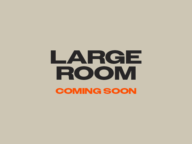 Large Room production showcase suite coming soon layout graphic asset for 655 Studios.