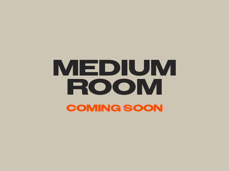 Medium Room rehearsal suite coming soon layout graphic asset for 655 Studios in Upland.